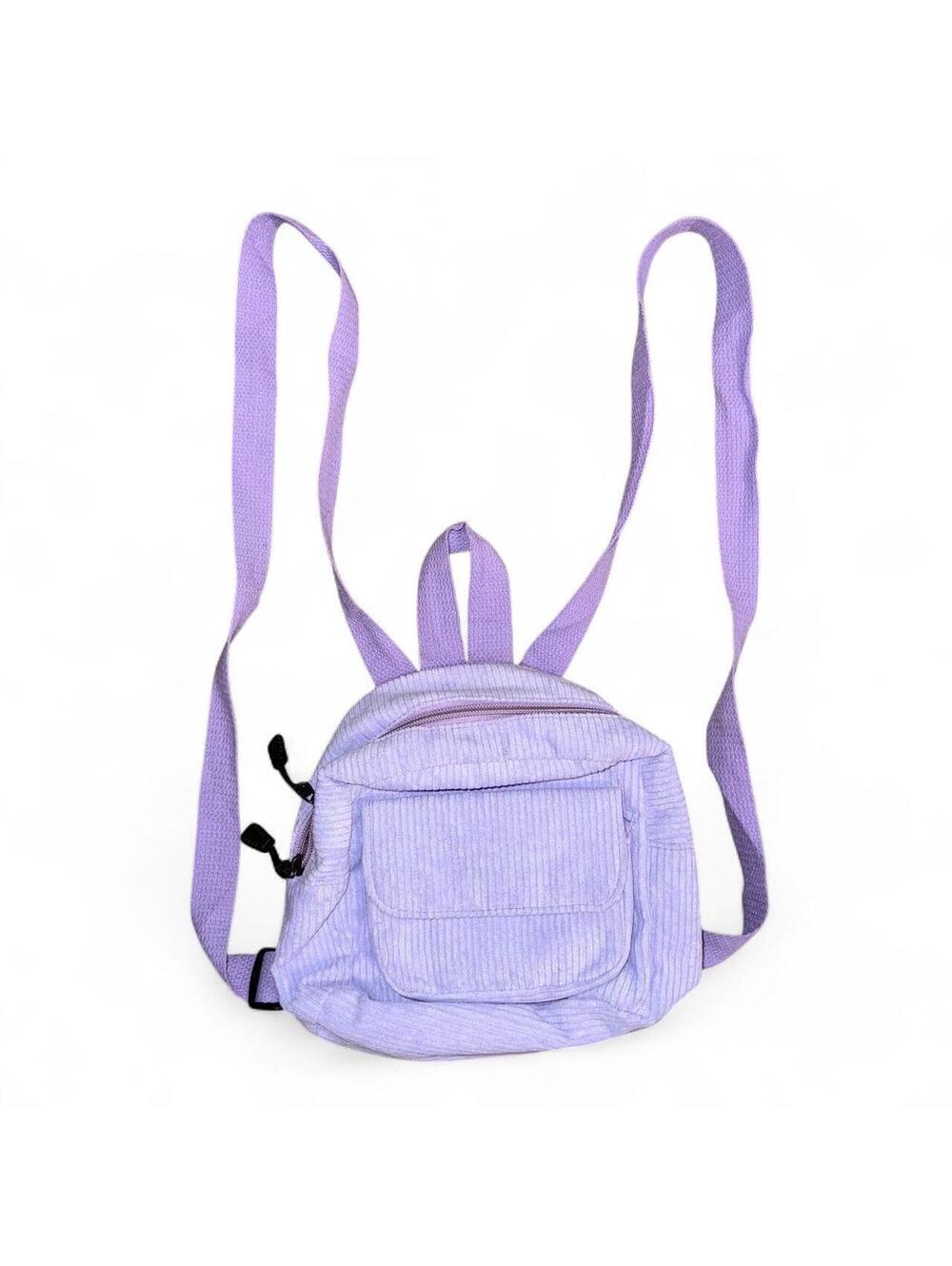 Lavender Corduroy Mini Backpack